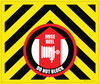 Hose Reel Do Not Block Landscape - Large Floor Sign Hose Reel Do Not Block Landscape - Large Floor Sign