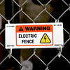 Warning: Electric Fence - Zip-on Tag