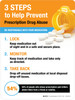 3 Steps to Help Prevent Prescription Drug Abuse Portrait - Wall Sign 3 Steps to Help Prevent Prescription Drug Abuse Portrait - Wall Sign