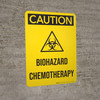 Caution: Biohazard Chemotherapy Portrait - Wall Sign