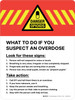 Danger Opioids - What To Do If You Suspect An Overdose Portrait - Wall Sign
