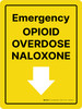 Emergency Opioid Overdose Naloxone Portrait - Wall Sign Emergency Opioid Overdose Naloxone Portrait - Wall Sign