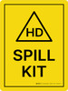 Hazardous Drugs Spill Kit Portrait - Wall Sign Hazardous Drugs Spill Kit Portrait - Wall Sign