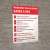 Medication Reconciliation Saves Lives Portrait - Wall Sign Medication Reconciliation Saves Lives Portrait - Wall Sign