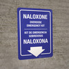 Naloxone Overdose Emergency Kit Bilingual Spanish Portrait - Wall Sign Naloxone Overdose Emergency Kit Bilingual Spanish Portrait - Wall Sign