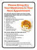 Please Bring All Your Medicines to Your Next Appointment Portrait - Wall Sign