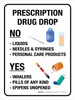 Prescription Drug Drop Portrait - Wall Sign