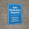 Safe Medication Disposal - Bilingual Spanish Portrait - Wall Sign Safe Medication Disposal - Bilingual Spanish Portrait - Wall Sign