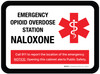 Emergency Opioid Overdose Station Naloxone Rectangular - Floor Sign Emergency Opioid Overdose Station Naloxone Rectangular - Floor Sign