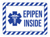 Epipen Inside Rectangular - Floor Sign Epipen Inside Rectangular - Floor Sign