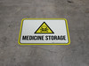 Medicine Storage Rectangular - Floor Sign Medicine Storage Rectangular - Floor Sign