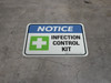 Notice - Infection Control Kit Rectangular - Floor Sign Notice - Infection Control Kit Rectangular - Floor Sign