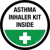 Asthma Inhaler Kit Inside Circular - Floor Sign Asthma Inhaler Kit Inside Circular - Floor Sign