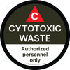 Cytotoxic Waste - Authorized Personnel Only Circular - Floor Sign Cytotoxic Waste - Authorized Personnel Only Circular - Floor Sign