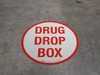 Drug Drop Box Circular - Floor Sign Drug Drop Box Circular - Floor Sign