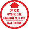 Opioid Overdose Emergency Kit - Naloxone Circular - Floor Sign