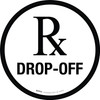 Prescribed Drug Rx Drop-off Circular - Floor Sign Prescribed Drug Rx Drop-off Circular - Floor Sign