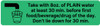 Take with 8 oz Of Plain Water At Least 30 min Before First Food Beverage Drug Of The Day - Pharmaceutical Auxiliary Label