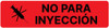 Not For Injection (Spanish) - Pharmaceutical Auxiliary Label