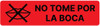 Not To Be Taken By Mouth (Spanish) - Pharmaceutical Auxiliary Label Not To Be Taken By Mouth (Spanish) - Pharmaceutical Auxiliary Label