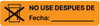 Do Not Use After Date _ (Spanish) - Pharmaceutical Auxiliary Label