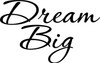 Dream Big (Script) - Wall Decor