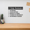 5 Daily Reminders - Wall Decor