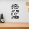 A Goal Without A Plan Is Just A Wish - Wall Decor A Goal Without A Plan Is Just A Wish - Wall Decor