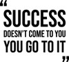 Success Doesn't Come To You You Go To It - Wall Decor Success Doesn't Come To You You Go To It - Wall Decor
