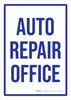 Auto Repair Office Portrait - Wall Sign Auto Repair Office Portrait - Wall Sign