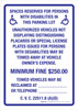 Spaces Reserved For Persons With Disabilities In This Parking Lot Portrait - Wall Sign Spaces Reserved For Persons With Disabilities In This Parking Lot Portrait - Wall Sign