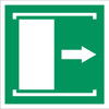 Door Slides Right to Open Safe Condition - IMO Glow Label