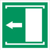 Door Slides Left to Open Safe Condition - IMO Glow Label
