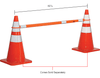 Global Industrial™ Retractable Cone Bar, 5' - 8' L, Orange w/ Reflective Tape Global Industrial™ Retractable Cone Bar, 5' - 8' L, Orange w/ Reflective Tape