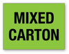 Mixed Carton Green - Shipping Label