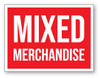 Mixed Merchandise Red - Shipping Label Mixed Merchandise Red - Shipping Label