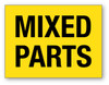 Mixed Parts Yellow - Shipping Label Mixed Parts Yellow - Shipping Label