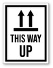 This Way Up Black Arrows Up Icon - Shipping Label
