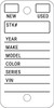New-Used-STK# White - Auto Dealership Key Tags
