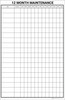 12 Month Maintenance Portrait Whiteboard 12 Month Maintenance Portrait Whiteboard