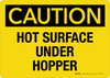 Caution: Hot Surface Under Hopper Landscape - Wall Sign