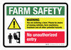 Farm Safety Multi-Hazard Landscape - Wall Sign Farm Safety Multi-Hazard Landscape - Wall Sign