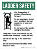 Ladder Safety Portrait - Wall Sign