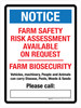 Notice: Farm Safety Risk Assessment Available On Request - Wall Sign