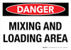 Danger: Mixing and Loading Area Landscape - Wall Sign