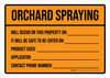 Orchard Spraying Landscape - Wall Sign