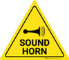 Yield Sound Horn with Icon Yield - Floor Sign
