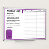 Purple Kanban Tags - 36X24 Tag Station