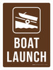 Boat Launch with Icon Portrait - Wall Sign