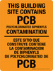 This Building Site Contains PCB Contamination Bilingual - Landscape Wall Sign This Building Site Contains PCB Contamination Bilingual - Landscape Wall Sign
